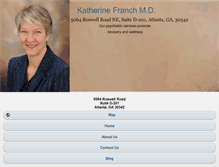 Tablet Screenshot of katherinefranchmd.com